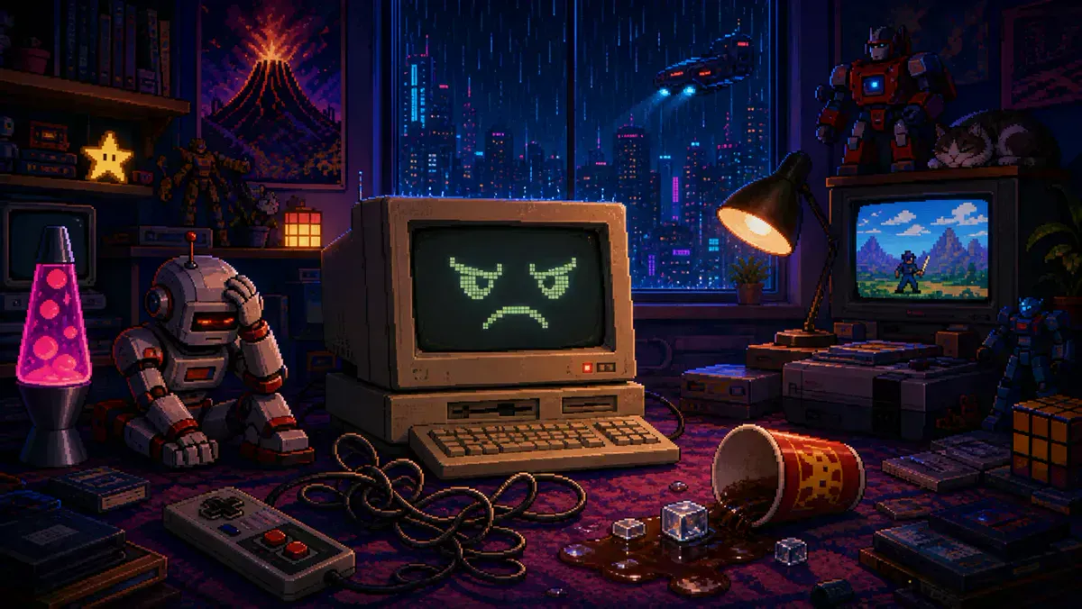 Pixel-art illustration for “Everything Sucks Day”