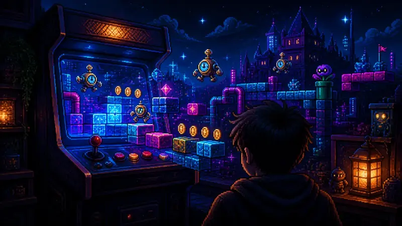 Pixel-Art-Illustration zu „Super-Mario-Tag“