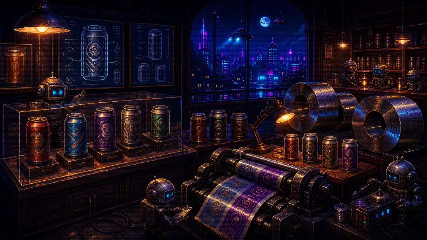 Pixel-art illustration for “Beer Can Appreciation Day”