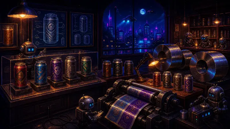 Ehrentag der Bierdose Pixel-Art-Illustration zu „Ehrentag der Bierdose“